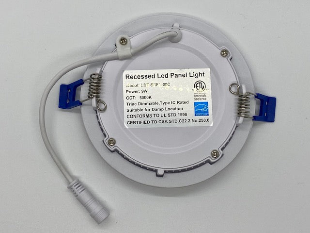 4" Round Slim LED, White Trim