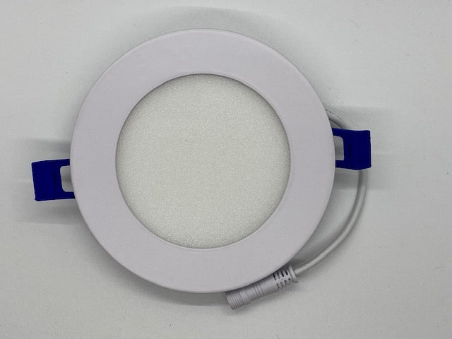 4" Round Slim LED, White Trim